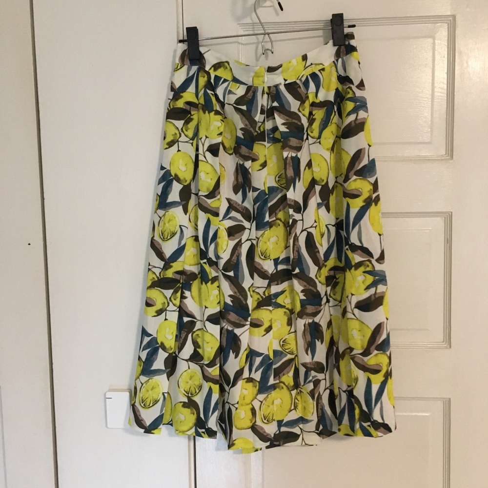 Elorie Lemons Print Pleated Skirt - Picture 2 of 5